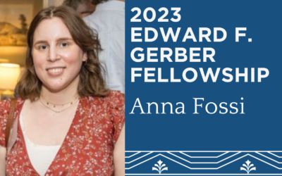 Introducing our 2023 Edward F. Gerber Fellow