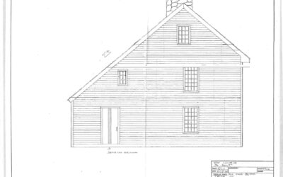 Deacon John Peck House, dismantled c. 1740 saltbox